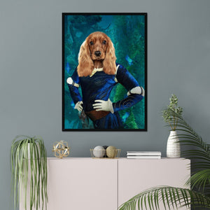 Merida (Brave Inspired): Custom Pet Portrait - Paw & Glory - Dog Portraits - Pet Portraits