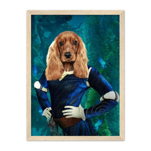 Merida (Brave Inspired): Custom Pet Portrait - Paw & Glory - Dog Portraits - Pet Portraits