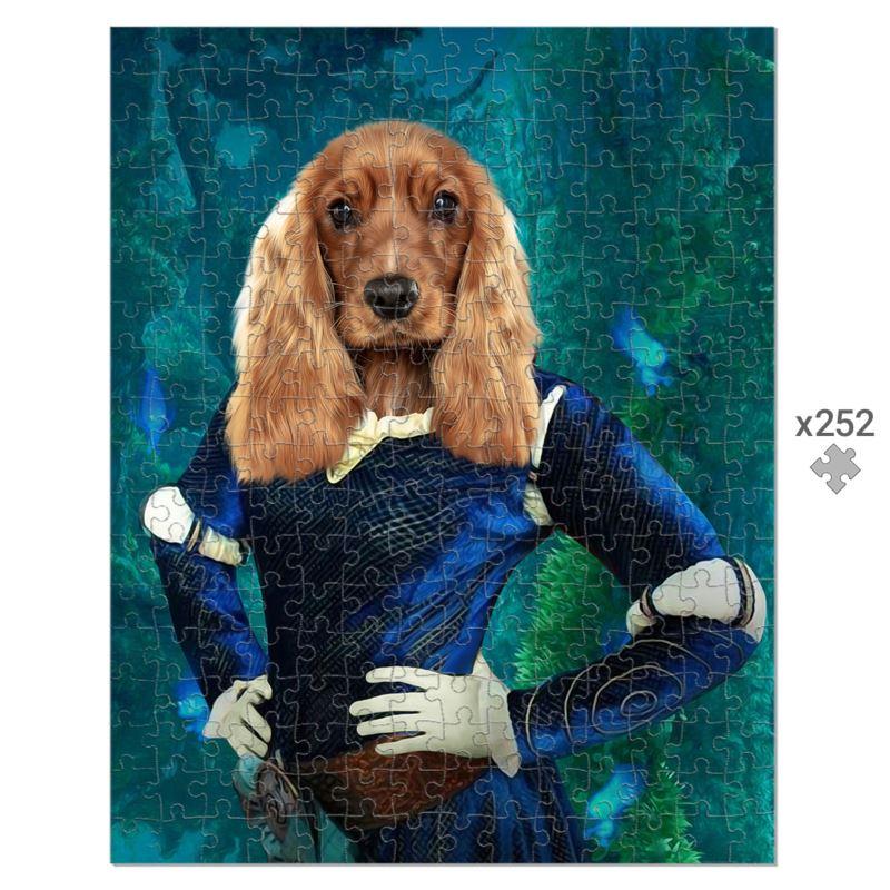 Merida (Brave Inspired): Custom Pet Puzzle - Paw & Glory - Dog Portraits - Pet Portraits