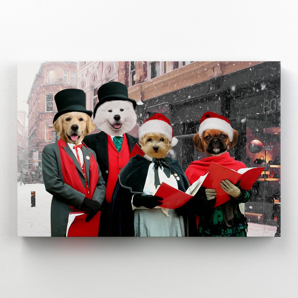 Merry Melodies Choir: Custom Pet Canvas - Paw & Glory - #pet portraits# - #dog portraits# - #pet portraits uk#