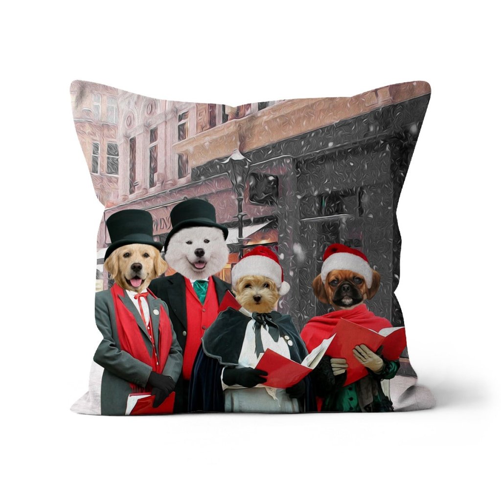 Merry Melodies Choir: Custom Pet Pillow - Paw & Glory - Dog Portraits - Pet Portraits