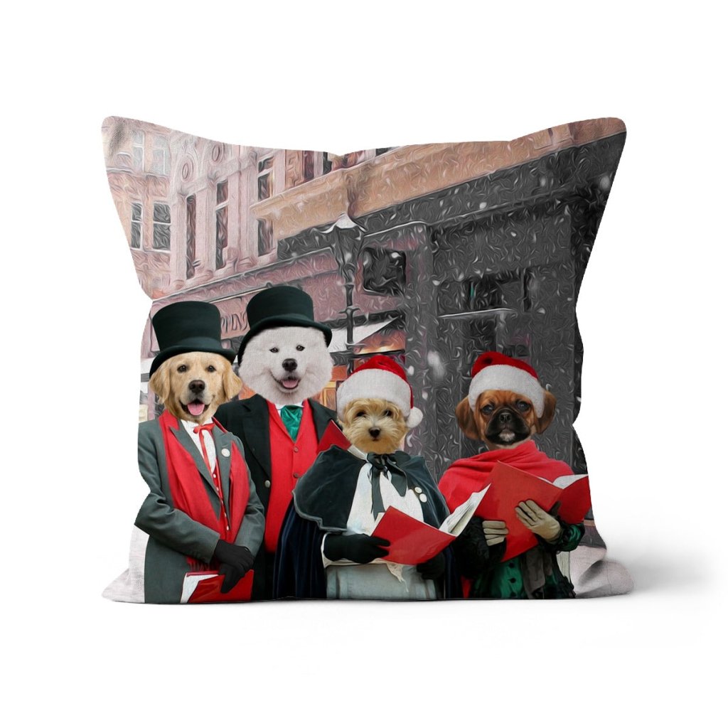 Merry Melodies Choir: Custom Pet Pillow - Paw & Glory - Dog Portraits - Pet Portraits