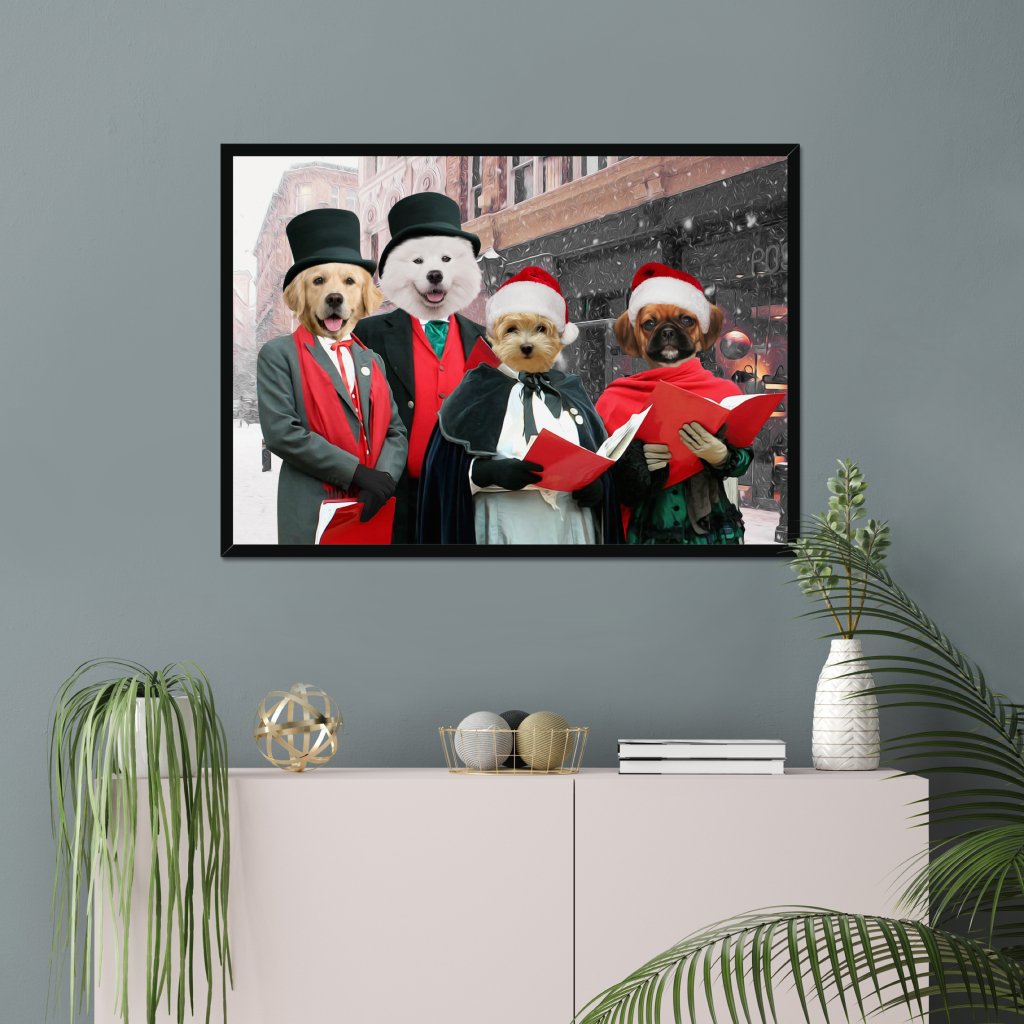 Merry Melodies Choir: Custom Pet Portrait - Paw & Glory - Dog Portraits - Pet Portraits