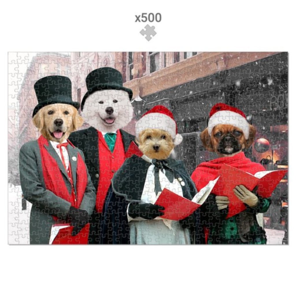 Merry Melodies Choir: Custom Pet Puzzle - Paw & Glory - Dog Portraits - Pet Portraits