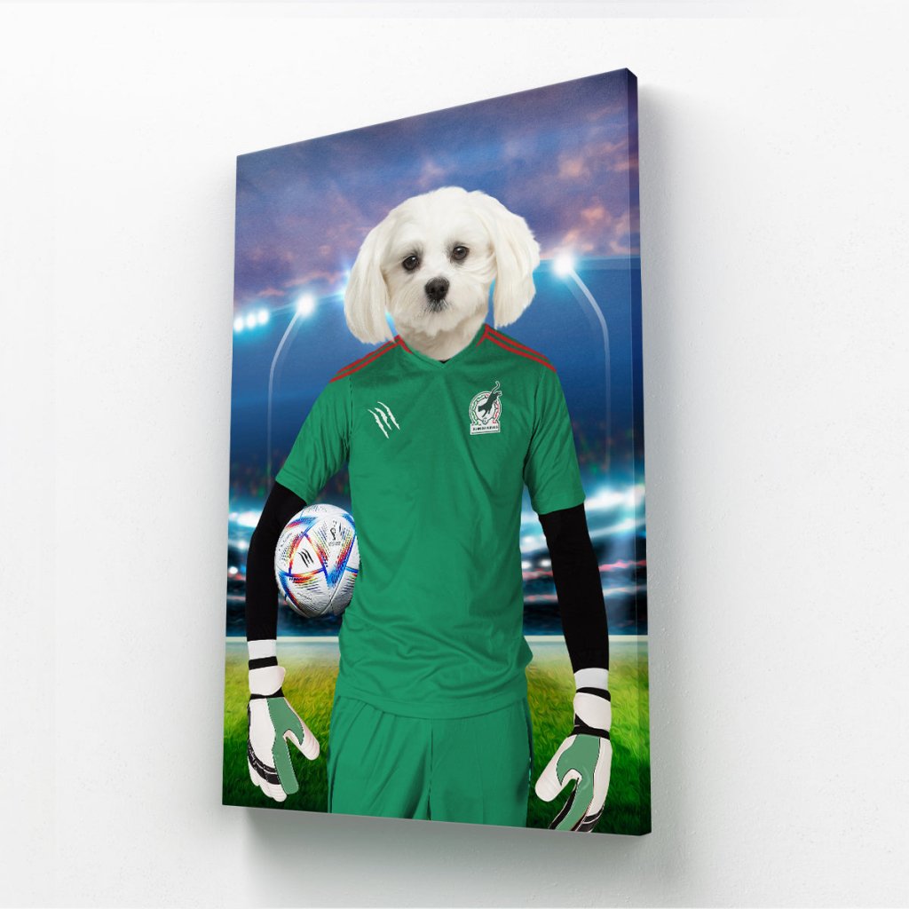 Mexico Football Team (FIFA 2022): Custom Pet Canvas - Paw & Glory - Dog Portraits - Pet Portraits