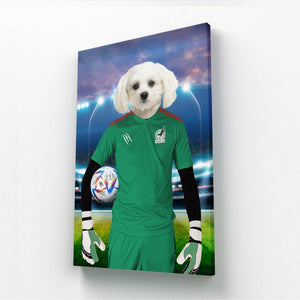 Mexico Football Team (FIFA 2022): Custom Pet Canvas - Paw & Glory - Dog Portraits - Pet Portraits