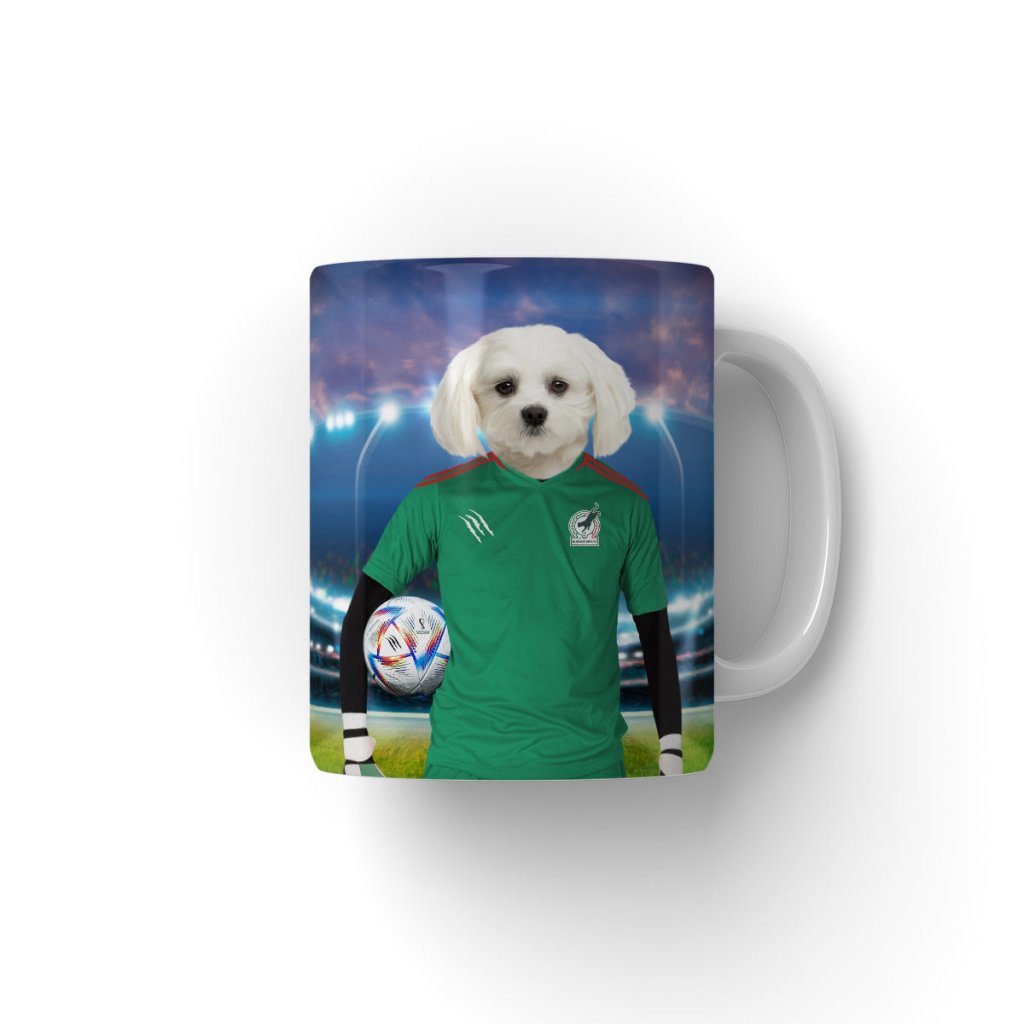 Mexico Football Team (FIFA 2022): Custom Pet Coffee Mug - Paw & Glory - Dog Portraits - Pet Portraits