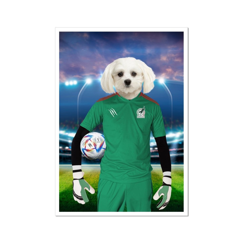 Mexico Football Team (FIFA 2022): Custom Pet Portrait - Paw & Glory - Dog Portraits - Pet Portraits