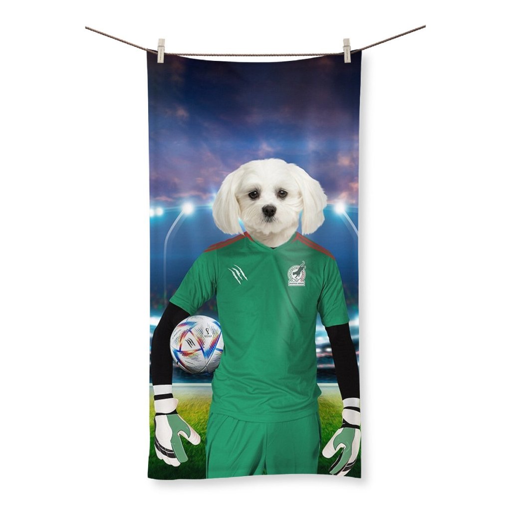 Mexico Football Team (FIFA 2022): Custom Pet Towel - Paw & Glory - Dog Portraits - Pet Portraits