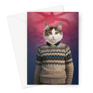 Mike (Stranger Things Inspired): Custom Pet Greeting Card - Paw & Glory - Dog Portraits - Pet Portraits