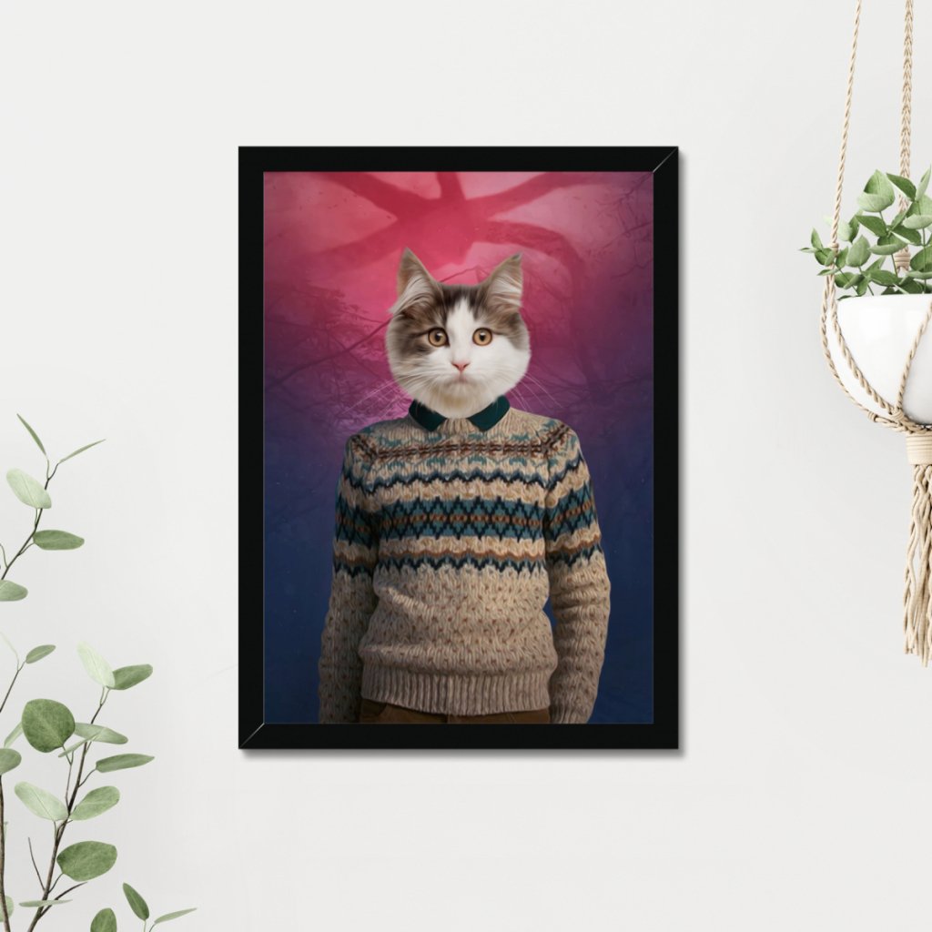 Mike (Stranger Things Inspired): Custom Pet Portrait - Paw & Glory - Dog Portraits - Pet Portraits