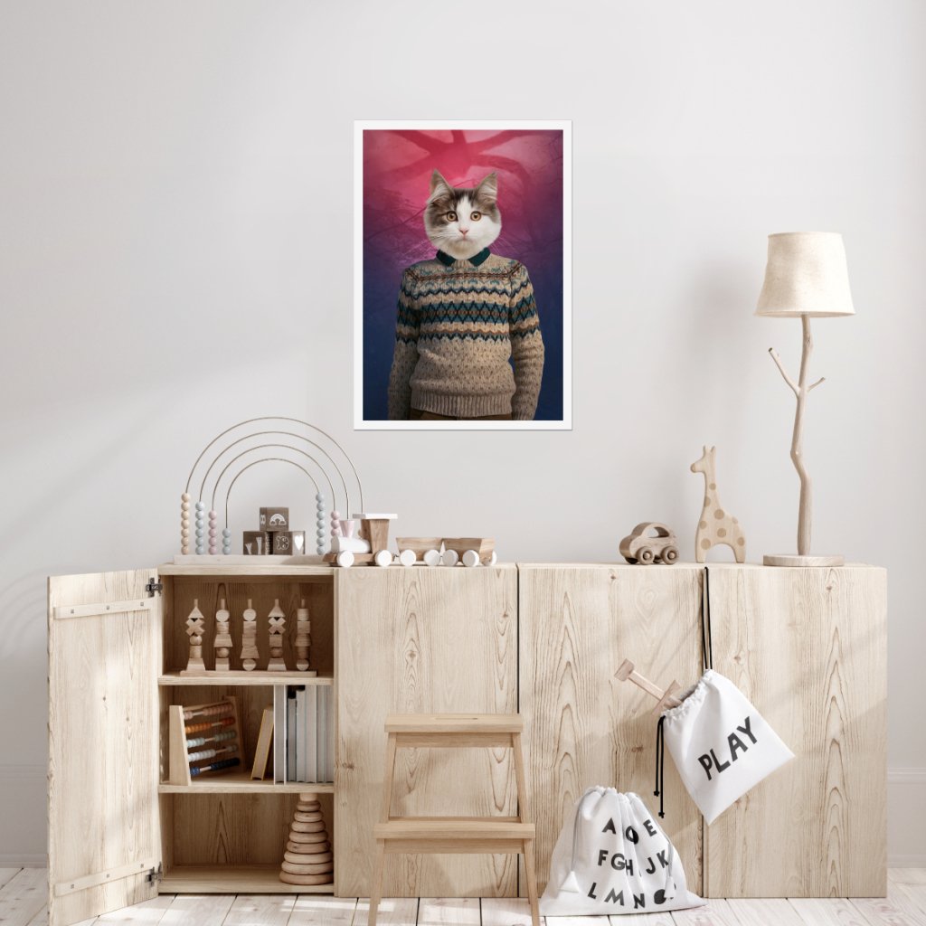 Mike (Stranger Things Inspired): Custom Pet Poster - Paw & Glory - Dog Portraits - Pet Portraits