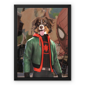 Miles Morales (Marvel Inspired): Custom Pet Canvas - Paw & Glory - Dog Portraits - Pet Portraits