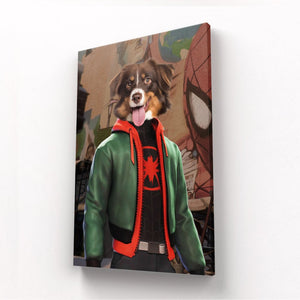 Miles Morales (Marvel Inspired): Custom Pet Canvas - Paw & Glory - Dog Portraits - Pet Portraits