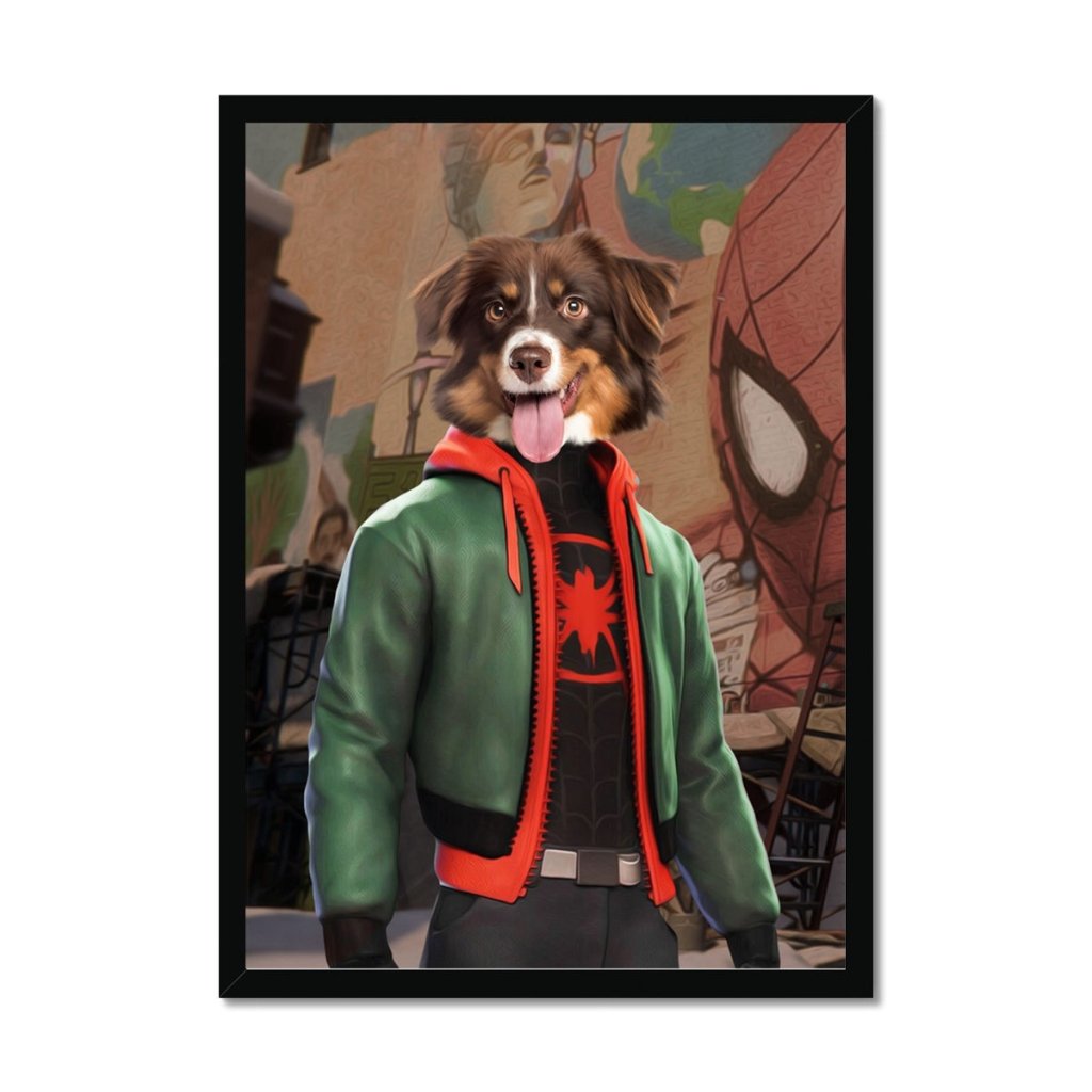 Miles Morales (Marvel Inspired): Custom Pet Portrait - Paw & Glory - Dog Portraits - Pet Portraits