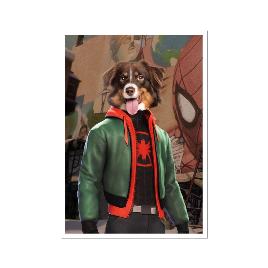 Miles Morales (Marvel Inspired): Custom Pet Poster - Paw & Glory - Dog Portraits - Pet Portraits