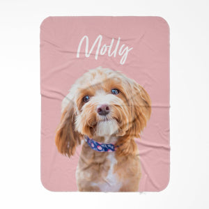 Minimalist: Custom Pet Blanket - Paw & Glory - Dog Portraits - Pet Portraits