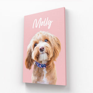 Minimalist: Custom Pet Canvas - Paw & Glory - Dog Portraits - Pet Portraits