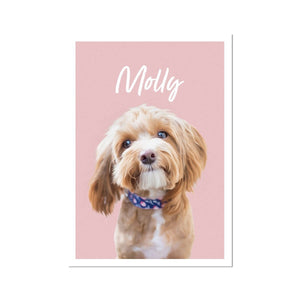 Minimalist: Custom Pet Portrait - Paw & Glory - Dog Portraits - Pet Portraits