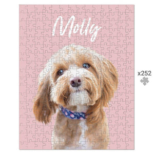 Minimalist: Custom Pet Puzzle - Paw & Glory - Dog Portraits - Pet Portraits