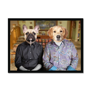 Mitch & Cam (Modern Family Inspired): Custom Pet Portrait - Paw & Glory - Dog Portraits - Pet Portraits