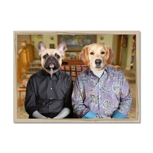 Mitch & Cam (Modern Family Inspired): Custom Pet Portrait - Paw & Glory - Dog Portraits - Pet Portraits