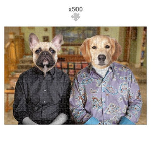 Mitch & Cam (Modern Family Inspired): Custom Pet Puzzle - Paw & Glory - Dog Portraits - Pet Portraits