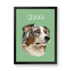 Modern: Custom One Pet Canvas - Paw & Glory - Dog Portraits - Pet Portraits