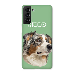 Modern: Custom One Pet Phone Case - Paw & Glory - Dog Portraits - Pet Portraits