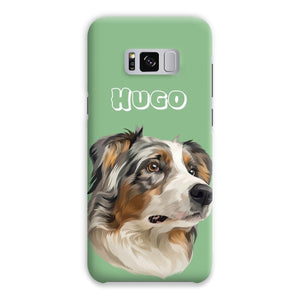 Modern: Custom One Pet Phone Case - Paw & Glory - Dog Portraits - Pet Portraits