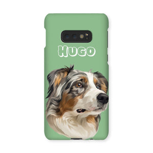 Modern: Custom One Pet Phone Case - Paw & Glory - Dog Portraits - Pet Portraits