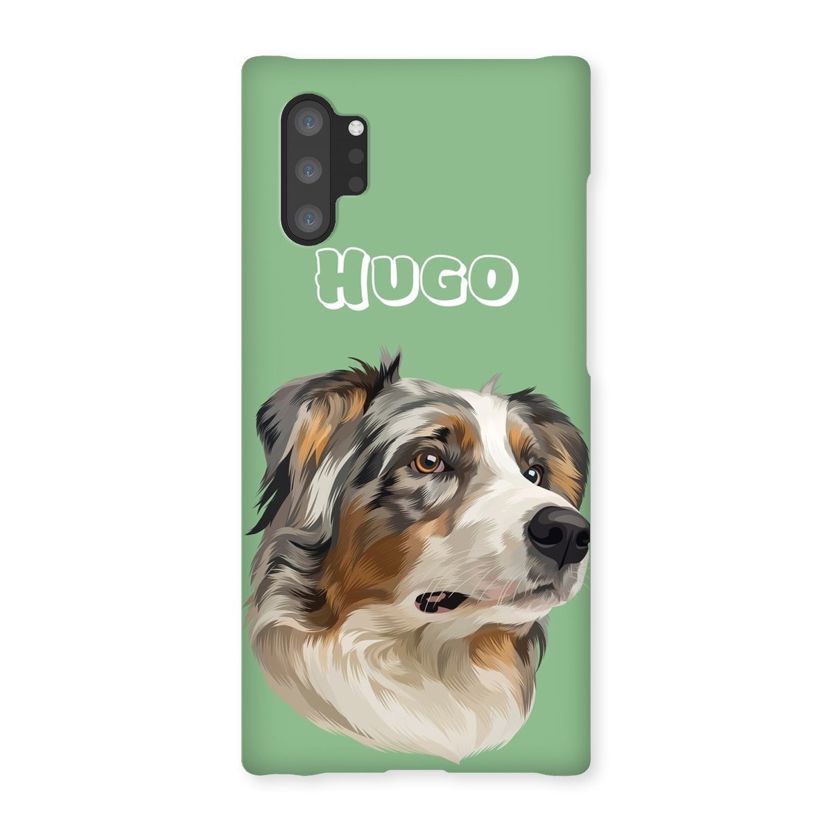 Modern: Custom One Pet Phone Case - Paw & Glory - Dog Portraits - Pet Portraits