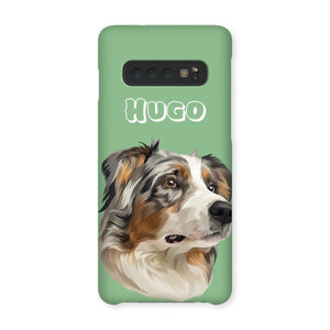 Modern: Custom One Pet Phone Case - Paw & Glory - Dog Portraits - Pet Portraits