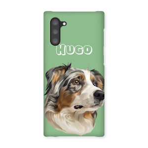 Modern: Custom One Pet Phone Case - Paw & Glory - Dog Portraits - Pet Portraits