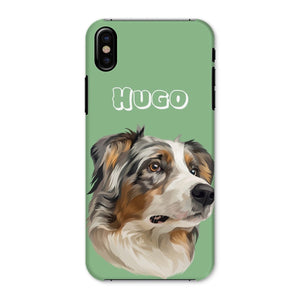 Modern: Custom One Pet Phone Case - Paw & Glory - Dog Portraits - Pet Portraits