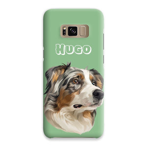 Modern: Custom One Pet Phone Case - Paw & Glory - Dog Portraits - Pet Portraits