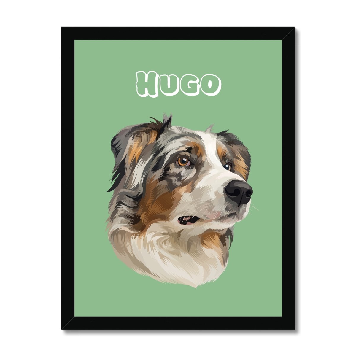 Modern: Custom One Pet Portrait - Paw & Glory - Dog Portraits - Pet Portraits