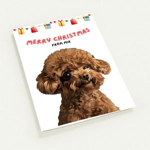 Modern Pet Christmas Cards - Paw & Glory - Dog Portraits - Pet Portraits