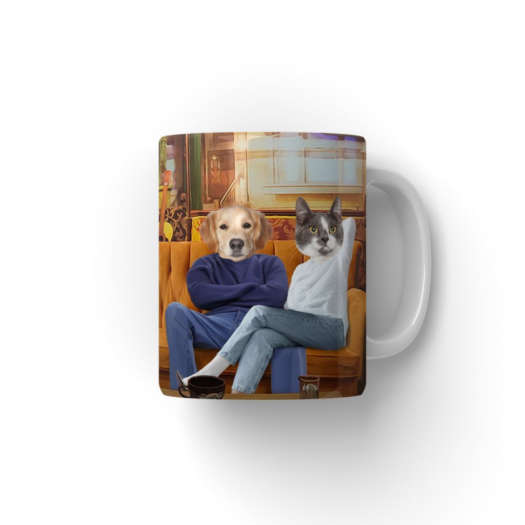 Monica & Chandler (Friends Inspired): Custom Pet Coffee Mug - Paw & Glory - #pet portraits# - #dog portraits# - #pet portraits uk#