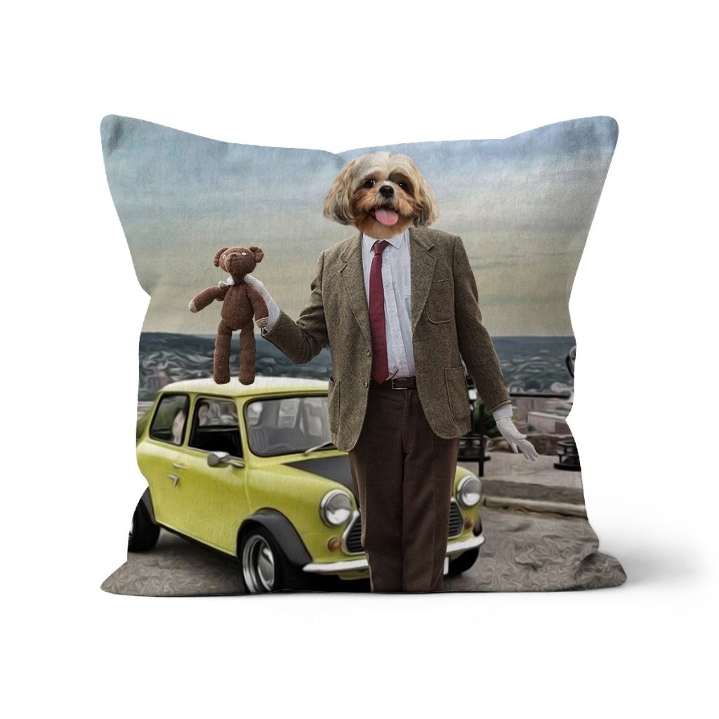 Mr Bean: Custom Pet Pillow - Paw & Glory - Dog Portraits - Pet Portraits