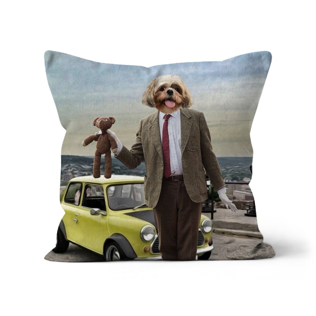 Mr Bean: Custom Pet Pillow - Paw & Glory - Dog Portraits - Pet Portraits