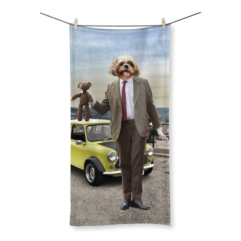 Mr Bean: Custom Pet Towel - Paw & Glory - Dog Portraits - Pet Portraits