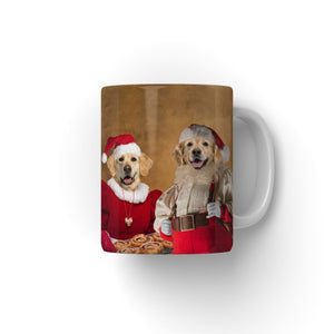 Mr & Mrs Claus: Custom Pet Coffee Mug - Paw & Glory - Dog Portraits - Pet Portraits