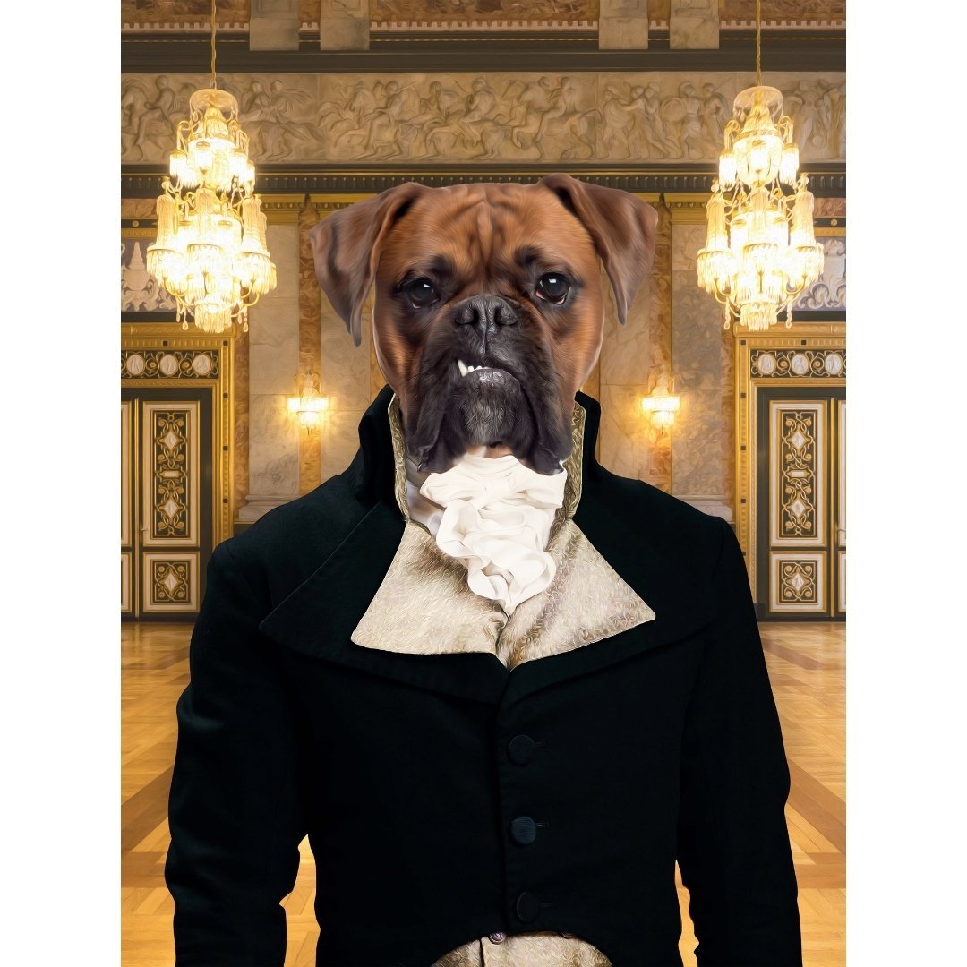 Mr Warleggan (Poldark Inspired): Custom Digital Download Pet Portrait - Paw & Glory - Dog Portraits - Pet Portraits