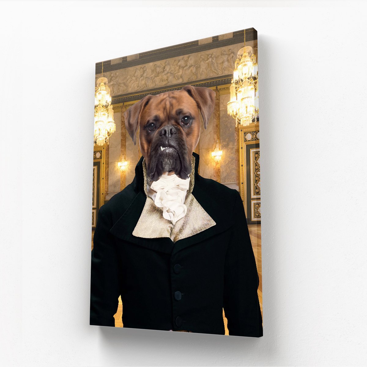 Mr Warleggan (Poldark Inspired): Custom Pet Canvas - Paw & Glory - Dog Portraits - Pet Portraits