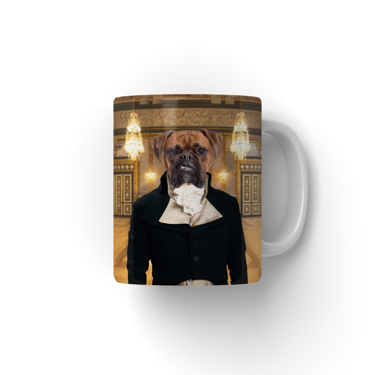 Mr Warleggan (Poldark Inspired): Custom Pet Coffee Mug - Paw & Glory - Dog Portraits - Pet Portraits