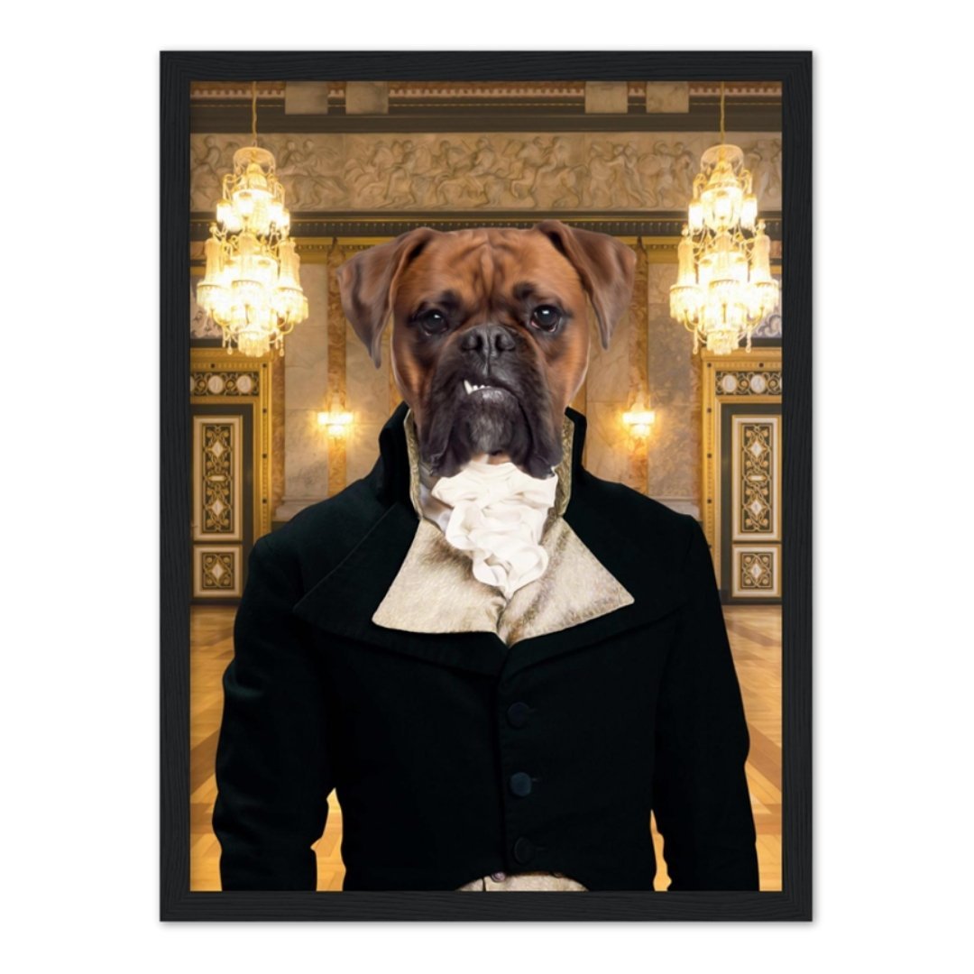 Mr Warleggan (Poldark Inspired): Custom Pet Portrait - Paw & Glory - Dog Portraits - Pet Portraits