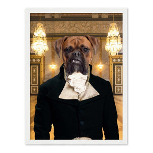 Mr Warleggan (Poldark Inspired): Custom Pet Portrait - Paw & Glory - Dog Portraits - Pet Portraits