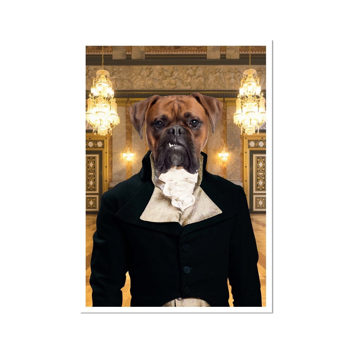 Mr Warleggan (Poldark Inspired): Custom Pet Poster - Paw & Glory - Dog Portraits - Pet Portraits