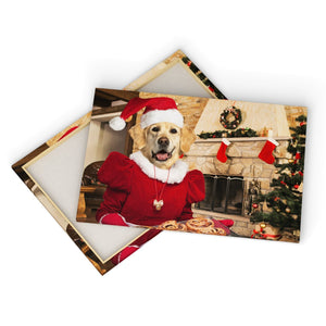 Mrs Claus: Custom Pet Canvas - Paw & Glory - Dog Portraits - Pet Portraits